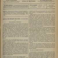 1003 - Page 993 - Sommaire / Hôpital des Enfants Malades. M. Jules Simon. Des paralysies éphémères