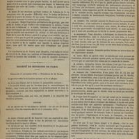 0014 - Page 6 - Société de chirurgie. Séance du 2 décembre 1874. Discussion. (A suivre) / Société de médecine de Paris. Séance du 14 novembre 1874. Lecture. M. de Beauvais : Sur un cas de chorée mortelle / Discussion