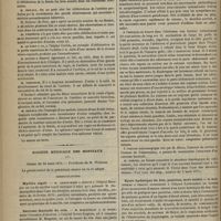 0318 - Page 310 - Société de chirurgie. Séance du 31 mars 1875. Communication. Déviation de l'urèthre simulant une oblitération de ce canal chez les femmes affectées de fistule vésico-vaginale. M. Verneuil / Société médicale des hôpitaux. Séance du 26 mars 1875. Communications. Myélite aiguë. M. Gérin-Roze / Sarcome fasciculé du rein. M. Martineau / Kyste hydatique du foie, ponction, mort subite. M. Martineau