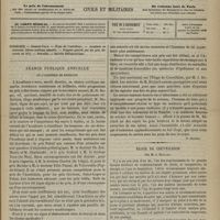 0425 - Page 417 - Sommaire / Séance publique annuelle de l'Académie de médecine. [Dr Brochin] / Éloge de Cruveilhier ; par M. J. Béclard