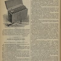 0524 - Page 516 - Des applications thérapeutiques de l'électricité ; par le Docteur Althaus... (traduction du Docteur Darin). (A suivre) / Société de médecine de Paris. Séance du 27 mars 1875. Lecture. M. Camuset : A propos de l'anesthésie par le chloroforme, un mémoire de M. Darin