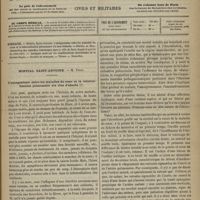 0793 - Page 785 - Sommaire / Hôpital Saint-Antoine. M. Peter. L'antagonisme entre les maladies du coeur et la tuberculisation pulmonaire n'a rien d'absolu