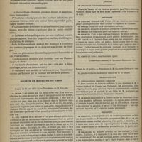 0798 - Page 790 - Quelques mots. Sur les manifestations rhumatoïdes de la blennorrhagie ; par M. le Docteur Quinquaud / Société de médecine de Paris. Séance du 26 juin 1875. Lecture. M. Forget : Plaie de l'anus et du rectum produite par l'introduction violente d'une tige en bois dans l'intestin / Discussion / Séance du 10 juillet. Correspondance / Discussion