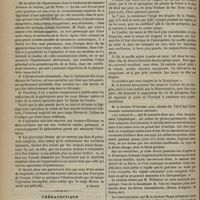 0980 - Page 972 - Les thèses du concours pour l'agrégation en chirurgie. Pathogénie, marche, terminaisons du tétanos, par M. Gustave Richelot / De la valeur de l'hystérotomie dans le traitement des tumeurs fibreuses de l'utérus, par M. Pozzi / Thérapeutique. De l'action d'un arséniate de fer naturel