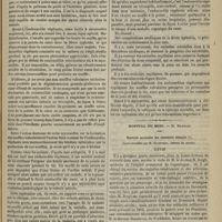 1107 - Page 1099 - Hôpital des Enfants-malades. M. Bouchut. Des complications cardiaques dans la fièvre typhoïde / Hôpital du Midi. M. Mauriac. Rareté actuelle du chancre simple. Leçon recueillie par M. Hugonneau...