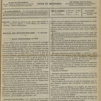 0013 - Page 1 - Sommaire / Hôpital des Enfants-Malades. M. Bouchut. Revue cérébroscopique de 1875. Méningite et névrite optique / Méningite tuberculeuse, tubercules de la choroïde et névrite optique / Méningite tuberculeuse et névro-rétinite / Méningite tuberculeuse ; tubercules de la choroïde ; névro-rétinite / Méningite tuberculeuse ; névro-rétinite