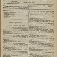 0029 - Page 17 - Sommaire / Intérêts professionnels. Déclaration de naissance. - Secret médical / Privilège. - Médecin. - Faillite