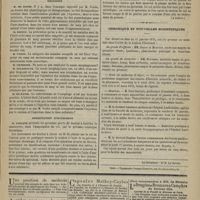0051 - Page 39 - Société de médecine de Paris. Séance du 13 novembre 1875. Lecture. Injections sous-cutanées de sang veineux de mouton chez les aliénés mélancoliques considérées comme incurables. M. Aug. Voisin / Discussion / Présentation d'instrument. M. Leblond : Spéculum porte-fil. (A suivre) / Chronique et nouvelles scientifiques. École de médecine d'Alger / Muséum