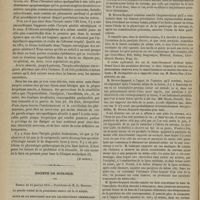 0064 - Page 52 - Hôpital du Midi. M. Mauriac. Leçon sur l'herpès névralgique des organes génitaux. (Recueillie par M. Jalaguier...) (A suivre) / Société de biologie. Séance du 15 janvier 1876. Suite de la discussion sur les localisations cérébrales. M. Brown-Sequard