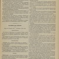 0073 - Page 61 - Clinique odontologique. M. E. Magitot. Observations de périostite alvéolo-dentaire chronique avec complications de voisinage, traitée par la résection suivie de la réimplantation immédiate. (Recueillies par MM. les Drs Pietkiewicz et Piotrowski) / Académie des sciences. Séance du 10 janvier 1876. Correspondance / Communications. Formation de la matière sucrée dans les animaux. M. Claude Bernard / Thermochimie. M. Berthelot / Chimie analytique. M. Ad. Chatin / Rapport. Météorologie. M. Ch. Sainte-Claire Deville / Présentations. Ozone. M. de Carvalho
