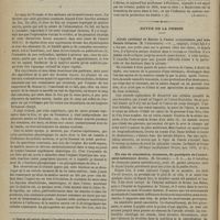 0080 - Page 68 - Physiologie générale. Critique expérimentale sur la formation de la matière sucrée dans les animaux ; par M. Claude Bernard... (A suivre) / Revue de la presse. Abcès périnéal et fistule à l'anus occasionnés par une fistule biliaire. (M. Lichtenstein). (Wiener medizinisch Presse, nov. 1875, n° 45) / Un cas de simulation, reconnue, de paralysie de l'extrémité inférieure droite. (M. Chvostek)