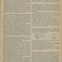 0081 - Page 69 - Revue de la presse. Un cas de simulation, reconnue, de paralysie de l'extrémité inférieure droite. (M. Chvostek) / Cas de thrombose et d'embolie de l'aorte abdominale. (Chvostek). (Vissenchaft. ver der militäräzt der Vien. Garn., 23 oct. 1875 ; Albg. militärazt. Zeitung, 7 nov.) / Extraction d'un corps étranger de la trachée par en haut. (Moritz Schmidt). (Langenbeck's Arch. für Klin. Chir 1875, XVIII, Bd. I. Hft.) / Usage inconsidéré des narcotiques. (British médical journal, 30 oct. 1875) / Sarcome congénital du rein contenant des fibres musculaires striées (Cohnheim). (Virchow, Archiv. Bd. LXV. p. 64)