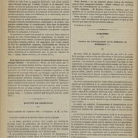0082 - Page 70 - Revue de la presse. Ulcère rongeant de la paupière inférieure. Extirpation de l'oeil. Guérison. (Med. Times and Gaz., 25 octobre 1875) / Des injections sous-cutanées de chloforme dans la névralgie faciale. (Canada médical and surgical journal, juillet 1875) / Société de chirurgie. Séance annuelle du 19 janvier 1866. Rapport / Éloge / Prix / Variétés. Lettres sur l'enseignement de la médecine en Allemagne