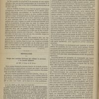 0088 - Page 76 - Physiologie générale. Critique expérimentale sur la formation de la matière sucrée dans les animaux ; par M. Claude Bernard... (A suivre) / Névrologie. Trajet des cordons nerveux qui relient le cerveau à la moelle épinière ; par MM C. Sappey et M. Duval