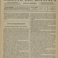 0093 - Page 81 - Sommaire / Revue clinique hebdomadaire. La méthode réfrigérante dans la fièvre typhoïde