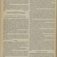 0128 - Page 116 - Revue clinique hebdomadaire. Bec-de-lièvre double compliqué / Société médicale des hôpitaux. Séance du 28 janvier 1876. Du taenia. M. Vallin / Rapport. Maladies régnantes. M. Besnier / Présentation de malades. Érythème desquamatif scarlatiniforme. M. Féréol