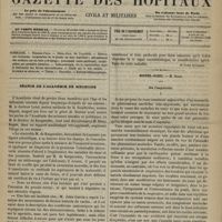 0133 - Page 121 - Sommaire / Séance de l'Académie de médecine. [Dr Victor Revillout] / Hôtel-Dieu. M. Rigal. De l'asystolie