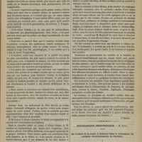 0151 - Page 139 - Revue clinique hebdomadaire. Traitement de la folie et de quelques autres névroses par la lumière colorée / Policlinique chirurgicale. M. Dubuc. De l'utilité de la sonde à demeure dans le traitement de certains rétrécissements de l'urèthre