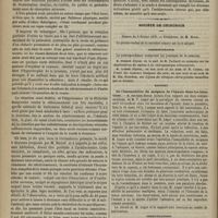 0154 - Page 142 - Policlinique chirurgicale. M. Dubuc. De l'utilité de la sonde à demeure dans le traitement de certains rétrécissements de l'urèthre / Société de chirurgie. Séance du 9 février 1876. Correspondance / Rapport. De l'insensibilité du moignon de l'épaule dans les luxations. M. Nicaise / Communications. M. Baudon... : Opportunité de la résection de la hanche dans les affections de cette articulation / Calcul vésical chez la femme. MM. Nicaise et Desprès