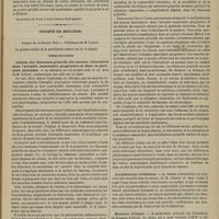 0183 - Page 171 - Académie des sciences. Séance du 14 février 1876. Communications. Morsure des crotales. M. Sacc / Irritabilité musculaire. M. Sacc / Société de biologie. Séance du 19 février 1876. Communications. Lésions des faisceaux primitifs des muscles volontaires dans l'atrophie musculaire progressive et dans la paralysie saturnine. M. Renaut / Localisations cérébrales. M. Pitres / Bromure d'éthyle. M. Rabuteau