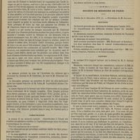 0193 - Page 181 - Académie de médecine. Séance du 22 février 1876. Suite de la discussion sur la leucocytose. M. Béclard, une lettre que M. le Docteur Chauveau..., adresse à l'Académie en réponse aux critiques dont ses expériences ont été l'objet de la part de M. Colin / Incident / Communication. M. Panas : Contribution à l'étude des troubles circulatoires visibles à l'ophthalmoscope dans les lésions traumatiques du cerveau / Société de médecine de Paris. Séance du 11 décembre 1875. Élections / Rapport