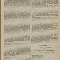 0201 - Page 189 - Revue de la presse. Du traitement de la fièvre typhoïde par les bains froids, à l'Hôpital d'Heidelberg. (Bulletin général de thérapeutique) / De la méningite comme complication de la pneumonie. (Gazette hebdomadaire) / Emploi du collodion dans les douleurs produites par la carie. (Union médicale) / Anesthésie locale. Méthode de M. le Docteur Letamendi. (Archives de physiologie) / Société de chirurgie. Séance du 23 février 1876. Correspondance