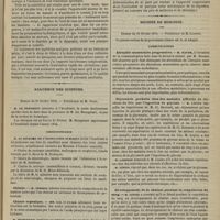 0207 - Page 195 - Recherches cliniques sur l'étiologie des syphilides malignes précoces ; par le Docteur Ory... / Académie des sciences. Séance du 21 février 1876. Correspondance. Chimie. M. Terreil / Chimie organique. MM. Gal et Étard / Physiologie. M. Jousset / Communication. Chimie organique. M. Berthelot / Mémoires présentés. Hygiène publique. M. Tollet / Société de biologie. Séance du 26 février 1876. Communications. Atrophie musculaire progressive. M. Hayem / Glycosurie produite chez des malades affectés de cirrhose du foie par l'ingestion de glycose. M. Lépine / Développement de la chaleur pendant la coagulation du sang. M. Lépine