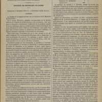 0217 - Page 205 - Lecture. M. Jules Guérin : Myotomie oculaire par la méthode sous-conjonctivale / Société de médecine de Paris. Séance du 11 décembre 1875. Rapport. M. Perrin, sur un mémoire de M. Moncorvo : Efficacité de la gentiane associée à l'acide sulfurique