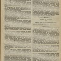 0233 - Page 221 - Accord de la pathologie et de la physiologie dans la détermination des centres fonctionnels corticaux ; par M. Landouzy / Société de biologie. Séance du 3 mars 1876. Communications. Influence de l'excitation du nerf sciatique sectionné sur la température du membre. M. Lépine / Examen histologique de cornées tatouées à l'encre de Chine. M. Poncet