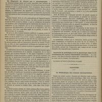 0234 - Page 222 - Société de biologie. Séance du 3 mars 1876. Communications. Examen histologique de cornées tatouées à l'encre de Chine. M. Poncet / Du diagnostic du tétanos par le pneumographe. M. Charles Richet / Accord de la pathologie et de la physiologie dans la détermination des centres fonctionnels corticaux. M. Landouzy / Variétés. La bibliothèque des sciences contemporaines