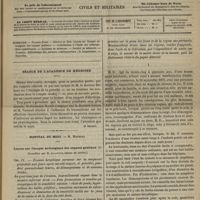0237 - Page 225 - Sommaire / Séance de l'Académie de médecine. [Dr Brochin] / Hôpital du Midi. M. Mauriac. Leçons sur l'herpès névralgique des organes génitaux. (Recueillies par M. Jalaguier...)