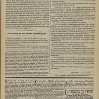 0267 - Page 255 - Variétés. Lettres sur l'enseignement de la médecine en Allemagne / Chronique et nouvelles scientifiques. Faculté de médecine / Hôpitaux de Bordeaux / Cours public et gratuit sur les maladies de l'appareil urinaire / Cours particulier de technique microscopique / Cours de médecine légale / Cours complémentaire de chimie
