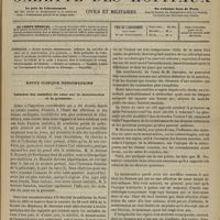 0269 - Page 257 - Sommaire / Revue clinique hebdomadaire. Influence des maladies du coeur sur la menstruation et la grossesse