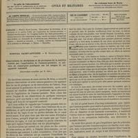 0277 - Page 265 - Sommaire / Hôpital Saint-Antoine. M. Dumontpallier. Observations de déviations et de prolapsus de la matrice traités par l'application de l'anneau-pessaire, et suivies de remarques pratiques sur les usages de cet appareil contentif. (Observation recueillies par M. Gény)