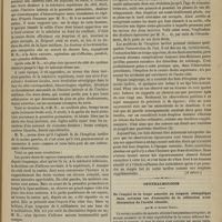 0279 - Page 267 - Clinique odontologique. M. E. Magitot. De l'éruption tardive des dents permanentes. (Observation et leçon recueillies par M. Th. David...) (A suivre) / Ophthalmologie. De l'emploi de la loupe associée au lorgnon sténopéïque dans certains cas d'anomalie de la réfraction avec diminution de l'acuité visuelle. Par M. le Docteur Badal