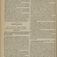 0280 - Page 268 - Ophthalmologie. De l'emploi de la loupe associée au lorgnon sténopéïque dans certains cas d'anomalie de la réfraction avec diminution de l'acuité visuelle. Par M. le Docteur Badal / Société de biologie. Séance du 18 mars 1876. Communications. Emploi de la loupe associée au lorgnon sténopéïque dans les cas d'anomalies de la réfraction avec diminution de l'acuité visuelle. M. Badal / Action physiologique et thérapeutique de l'aconitine. M. Laborde / Polyphagie, polyurie, traitement par l'opium. M. Hayem