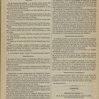 0297 - Page 285 - Société de chirurgie. Séance du 22 mars 1876. Communication. Paralysie des membres consécutive aux lésions articulaires. Traitement par l'électricité. M. Le Fort / Lecture. De la torsion des artères. M. Tillaux / Communications. M. Gayet... : Blépharoplastie dans un cas de destruction à peu près totale des paupières / Indications et contre-indications de l'emploi de l'appareil d'Esmarck. M. Nicaise / Présentation de malade. M. Desprès : Aplasie lamineuse progressive de la face / Présentation d'instruments / Variétés. Histoire des plantes. Par M. H. Baillon...