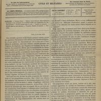 0301 - Page 289 - Sommaire / Paris, ce 26 mars 1876. [Dr Brochin]