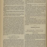 0304 - Page 292 - Hôpital Saint-Antoine. M. Dumontpallier. Observations de déviations et de prolapsus de la matrice traités par l'application de l'anneau-pessaire, et suivies de remarques pratiques sur les usages de cet appareil contentif. (Observations recueillies par M. Gény) / Du fer contenu dans la rate. Par MM. Picard et Malassez / Société de biologie. Séance du 25 mars 1876. Communications. Aconitine. M. Laborde / Vibrions. Bactéries. M. Martin