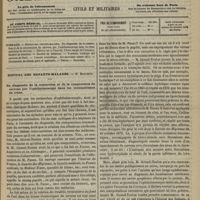 0325 - Page 313 - Sommaire / Hôpital des Enfants-Malades. M. Bouchut. Du diagnostic de la commotion et de la compression du cerveau par l'ophthalmoscope dans les traumatismes du crâne