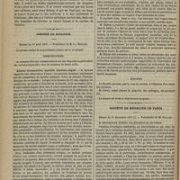 0328 - Page 316 - Hôpital de la Charité. M. Lancereaux. Ulcère simple de l'estomac. (Leçon recueillie par M. G. Marseille) / Société de biologie. Séance du 1er avril 1876. Communications. Ataxie locomotrice ; myélite centrale aiguë. M. Hayem / Élection / Société de médecine de Paris. Séance du 27 décembre 1875