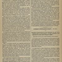 0359 - Page 347 - Hôpital Cochin. M. Bucquoy. Aortite. (Leçon recueillie par M. G. Marseille) / Clinique ophthalmologique. M. Sichel. Anomalie d'innervation de l'iris. Paralysie du nerf de la sixième paire du côté gauche, de cause spécifique avec mydriase du même côté. Guérison rapide. (Observation recueillie par M. Henri Coursserant...)