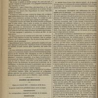 0368 - Page 356 - Revue de la presse. Rectotomie triangulaire et en étages. (Lyon médical) / Société de chirurgie. Séance du 12 avril 1876. Correspondance / Présentations. M. Verneuil, de la part de M. Eugène Blanc : Sur le pansement ouaté dans le traitement des arthrites suppurées ; de la part de M. Couston : Sur les effets des brûlures étendues / Lectures. M. Delens : De la ligature élastique dans le traitement des tumeurs épithéliales de la langue / Du traitement chirurgical des adhérences du voile du palais avec le pharynx. M. Verneuil