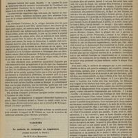0377 - Page 365 - Académie de médecine. Séance du 18 avril 1876. Élection / Lectures. M. Roussel... : Mémoire sur la transfusion du sang / Coliques sèches des pays chauds. M. Larrey / Variétés. Le médecin de campagne en Angleterre. (Traduit du journal le World) ; par M. C. de la Morinière