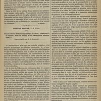 0391 - Page 379 - L'hémospasie. [Dr Brochin] / Hôpital Necker. M. Hardy. Pneumothorax avec transposition du coeur, consécutif à la rupture, dans la plèvre, d'une excavation tuberculeuse. (Leçon recueillie par M. G. Marseille)