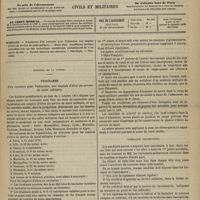 0413 - Page 401 - Sommaire / Ministère de la guerre. Programme d'un concours pour l'admission aux emplois d'élève du service de santé militaire