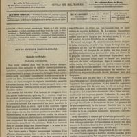 0429 - Page 417 - Sommaire / Revue clinique hebdomadaire. Maladie de Bright. Néphrites interstitielles
