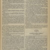 0433 - Page 421 - Clinique ophthalmologique. M. Ad. Piéchaud. Observation d'iritis suppurative accompagnée d'inflammation et de gangrène partielle de la cornée / Variétés. Les grands processus morbides ; par M. le Docteur Picot