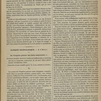 0439 - Page 427 - Hôpital des Enfants-Malades. M. Bouchut. 1° Fièvre intermittente. Cachexie palustre et anasarque. - 2° Anesthésie chirurgicale par le chloral dans la cautérisation à la pâte de zinc et pour redresser une contracture de la jambe. - 3° Énorme kyste hydatique du foie, guérie par l'aspiration. Legs d'une poche hydatique par une mourante / Clinique odontologique. M. E. Magitot. De l'éruption précoce des dents temporaires. Éruption des deux incisives centrales inférieures au deuxième jour de la naissance, extraction de ces deux dents, hémorrhagie incoercible, mort. (Observation et leçon recueillies par M. Th. David...)