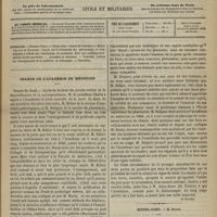 0445 - Page 433 - Sommaire / Séance de l'Académie de médecine. [Dr Brochin] / Hôtel-Dieu. M. Béhier. Cancer de l'estomac. (Leçon recueillie par M. G. Marseille)